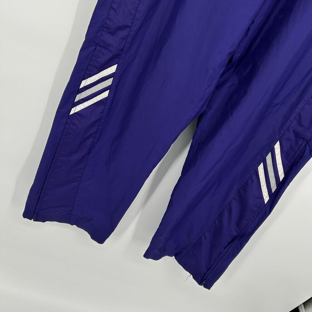 Vintage y2k Men's Purple Adidas Climalite Mesh Lined Windbreaker Sweatpants Sz S - Picture 6 of 11